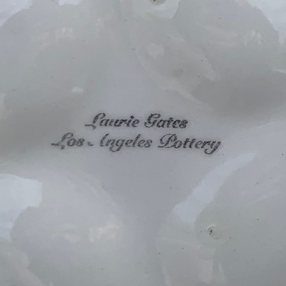 LAURIE GATE LOS ANGELES POTTERY DEVILED EGGS PLATTER VINTAGE CERAMIC - Picture 6 of 6
